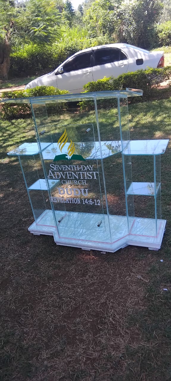 Seventh-Day Adventist Acrylic Church Pulpit